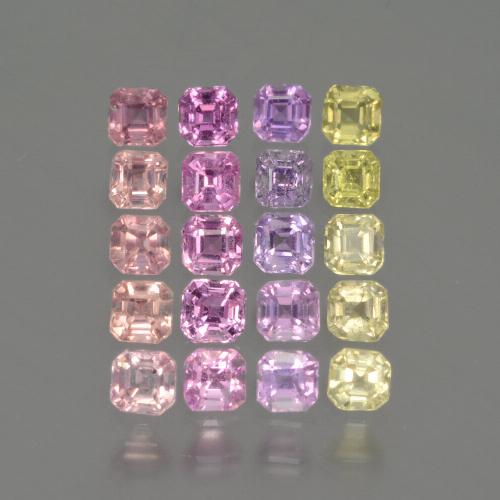 0.1ct Octagon Facet Multicolor Sapphire for sale thumb image of 0.1ct Octagon Facet Multicolor Sapphire (ID: 435295)