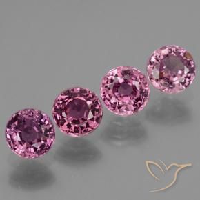 2.87 ctw Purple Sapphire Stones, Natural Sapphire in Round Facet Shape for Sale