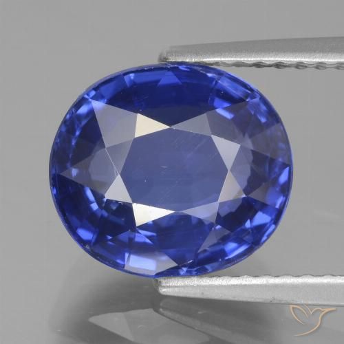 4.77 ct Blue Sapphire Gemstone, Sapphire Gem in Oval Facet Shape for Sale.