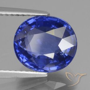 4.77 ct Blue Sapphire Stone, Natural Sapphire in Oval Facet Shape for Sale