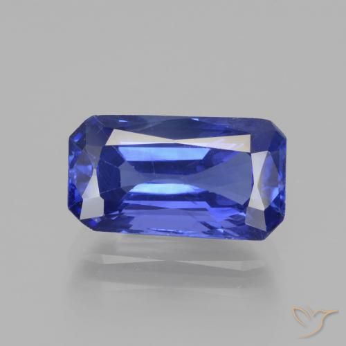 Saphir bleu en vrac de 3,76 ct, taille octogonale de 11,5 x 6,5 mm du Sri Lanka, Photo A
