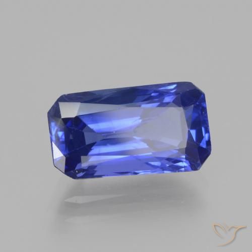 3.76 ct Blue Sapphire Stone, Natural Sapphire in Octagon / Scissor Cut Shape for Sale