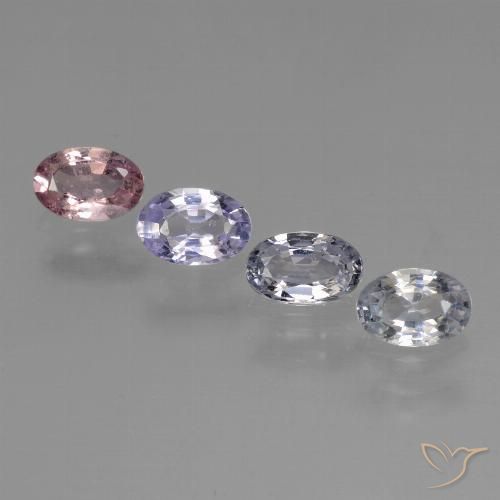 Multicolor Sapphire Gem - 0.3ct Oval Facet (ID: 440917)