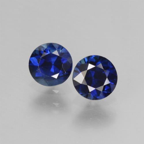 Королевский синий Сапфир Камень - 0.6ct Бриллиантовая Огранка (ID: 441513)