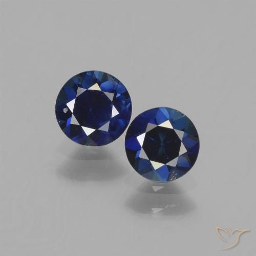 Deep Blue Sapphire Gem - 0.6ct Diamond-Cut (ID: 441519)