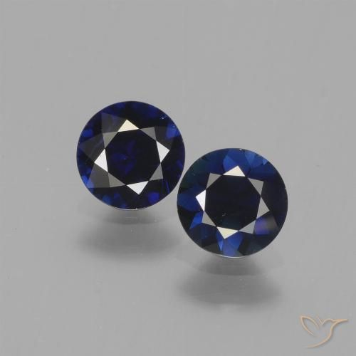 1.19 ct Blue Sapphire, 5.1 mm Diamond Cut From Madagascar, Photo A