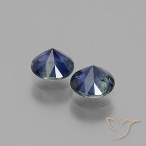 Sapphire Gemstones in 5 mm (calibrated) Size for Sale, Sapphire Stones in Navy Blue Color
