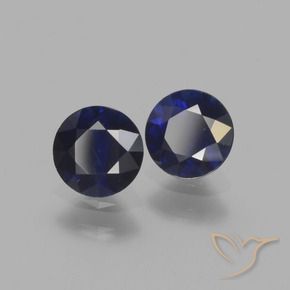 1.20 ctw Blue Sapphire Stones, Natural Sapphire in Diamond-Cut Shape for Sale
