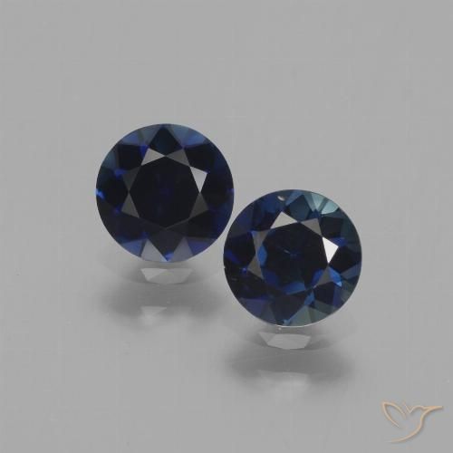 1.14 ct Blue Sapphire, 5.1 mm Diamond Cut From Madagascar, Photo A