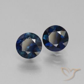 1.16 ctw Blue Sapphire Stones, Natural Sapphire in Diamond-Cut Shape for Sale