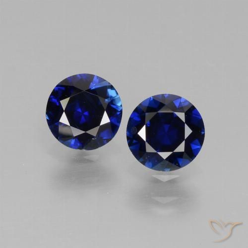 1.09 ct Blue Sapphire, 5.1 mm Diamond Cut From Madagascar, Photo A