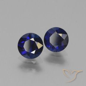 1.11 ctw Blue Sapphire Stones, Natural Sapphire in Diamond-Cut Shape for Sale