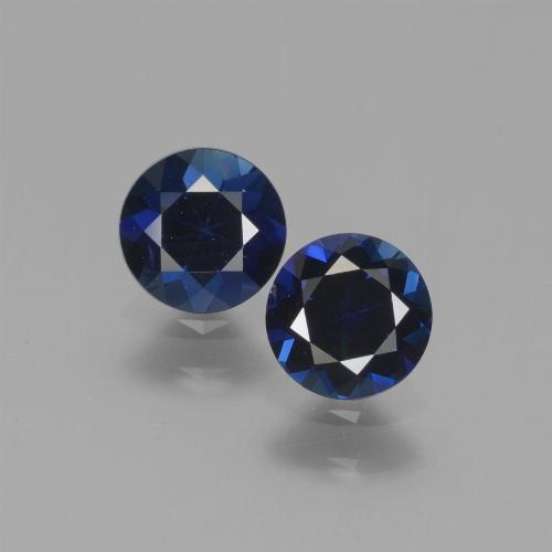 Deep Blue Sapphire Gem - 0.5ct Diamond-Cut (ID: 441546)
