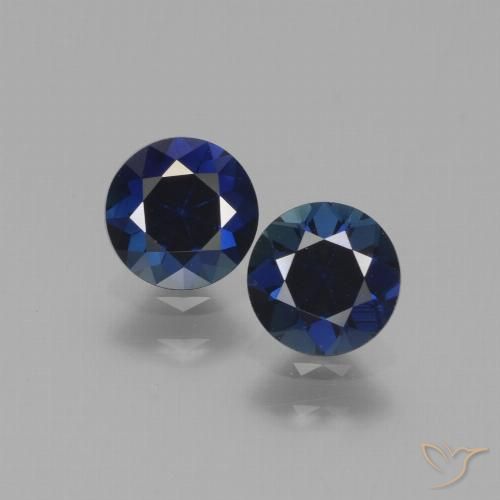 1.22 ct Blue Sapphire, 5.1 mm Diamond Cut From Madagascar, Photo A