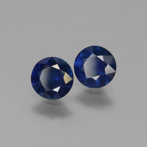 0.99 ctw Blue Sapphire Stones, Natural Sapphire in Diamond-Cut Shape for Sale