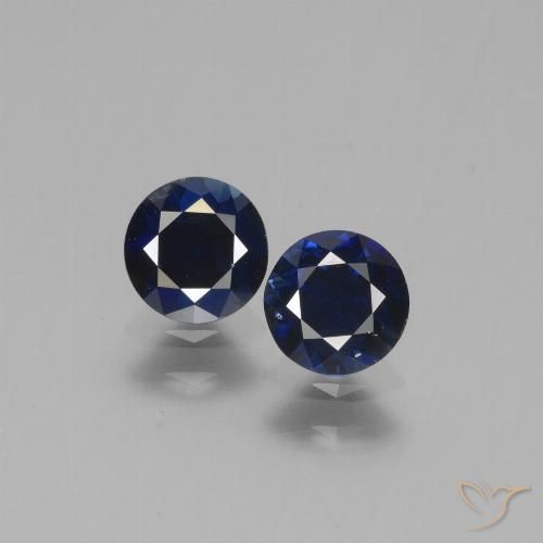 1.07 ct Blue Sapphire, 4.9 mm Diamond Cut From Madagascar, Photo A