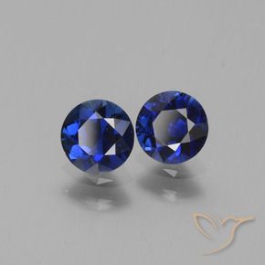 1.15 ctw Blue Sapphire Stones, Natural Sapphire in Diamond-Cut Shape for Sale