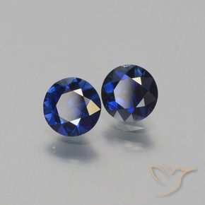1.14 ctw Blue Sapphire Stones, Natural Sapphire in Diamond-Cut Shape for Sale