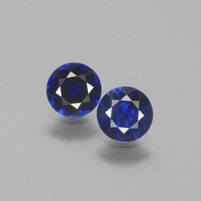 Navy Blue Sapphire Gem - 0.6ct Diamond-Cut (ID: 441561)