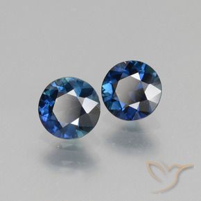 1.14 ctw Blue Sapphire Stones, Natural Sapphire in Diamond-Cut Shape for Sale