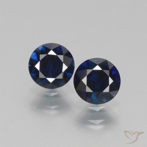 1.22 ct Blue Sapphire, 5.1 mm Diamond Cut From Madagascar, Photo A