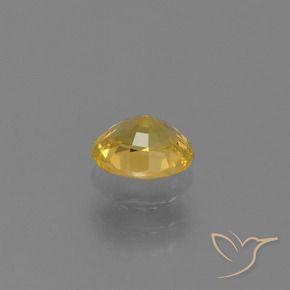 Sapphire Gemstone in 5.8 x 5 mm Size for Sale, Sapphire Stone in Golden Color