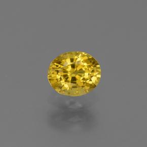 Honey Yellow Сапфир Камень - 0.8ct Фасетный Овал (ID: 444003)
