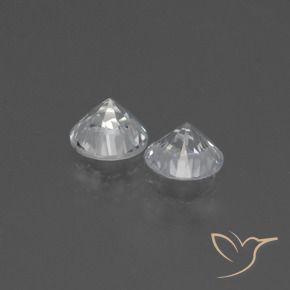 Sapphire Gemstones in 4.3 mm Size for Sale, Sapphire Stones in White Color
