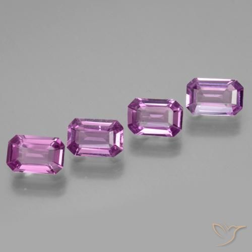 Lilac Purple Sapphire Gem - 0.6ct Octagon Facet (ID: 444229)