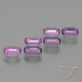 Sapphire Gemstones in 6 x 4 mm (calibrated) Size for Sale, Sapphire Stones in Violet Purple Color