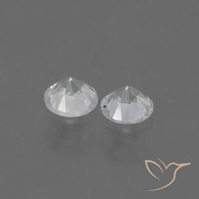 Sapphire Gemstones in 4.3 mm Size for Sale, Sapphire Stones in White Color