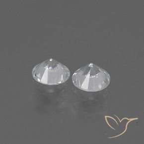 Sapphire Gemstones in 4.3 mm Size for Sale, Sapphire Stones in White Color
