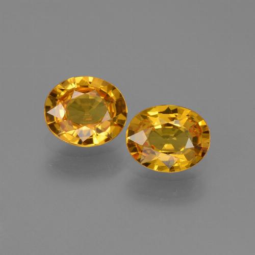 Dorado oscuro Zafiro Gema - 0.6ct Forma ovalada (ID: 444259)
