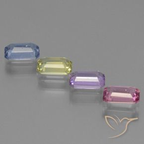 Sapphire Gemstones in 6 x 4 mm (calibrated) Size for Sale, Sapphire Stones in Multicolor Color