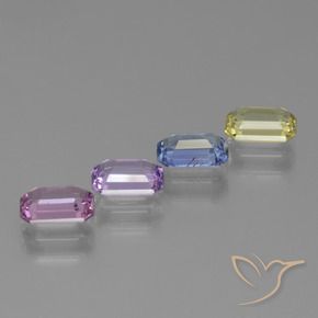 Sapphire Gemstones in 6 x 4 mm (calibrated) Size for Sale, Sapphire Stones in Multicolor Color