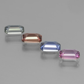 Sapphire Gemstones in 6 x 4 mm (calibrated) Size for Sale, Sapphire Stones in Multicolor Color