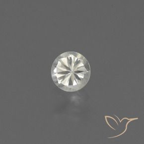 0.40 ct White Sapphire Stone, Natural Sapphire in Diamond-Cut Shape for Sale