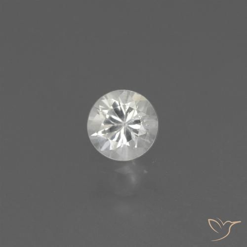 0.43ct Natural White Sapphire, Round, VS