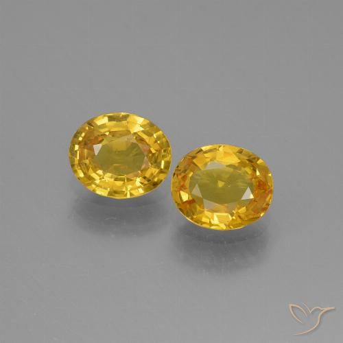 1.51ctw Natural Golden Sapphire, Oval, VS