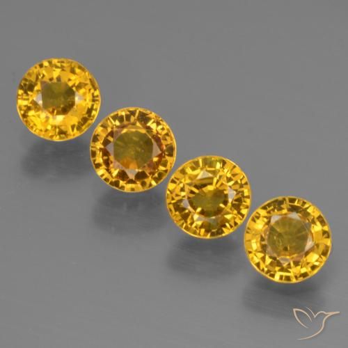 2.37ctw Natural Honey Yellow Sapphire, Round, VS