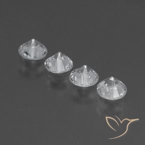 Sapphire Gemstones in 4 mm (calibrated) Size for Sale, Sapphire Stones in White Color