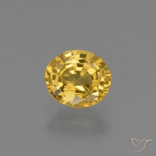 0.73ct Natural Golden Sapphire, Oval, VS
