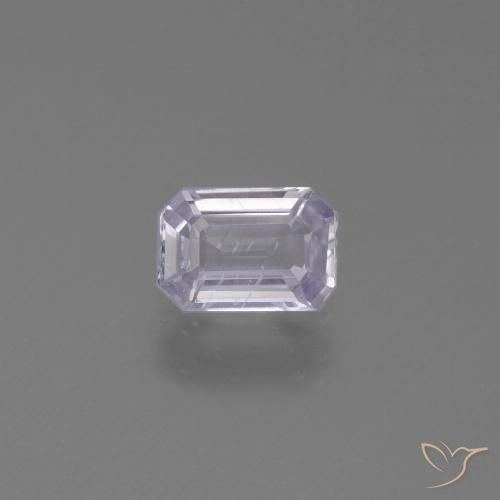 0.57ct Natural Very Light Violet Sapphire, Emerald Cut, VS