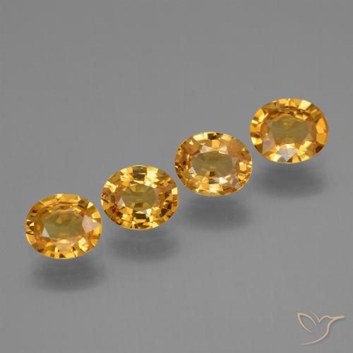 2.74ctw Natural Deep Golden Orange Sapphire, Oval, VVS-VS