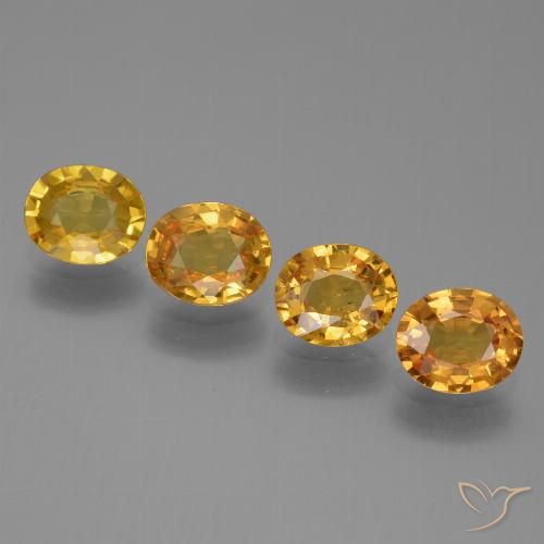 3.06ctw Natural Dark Orange-Gold Sapphire, Oval, VS