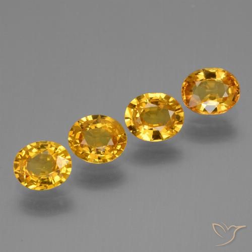 2.73ctw Natural Deep Orange-Gold Sapphire, Oval, VVS-VS