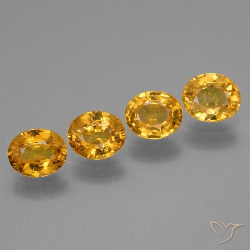 2.89ctw Natural Dark Orange-Gold Sapphire, Oval, VS