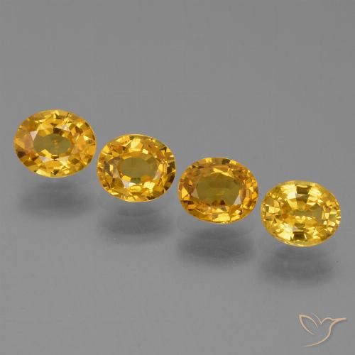 2.78ctw Natural Dark Orange-Gold Sapphire, Oval, VS