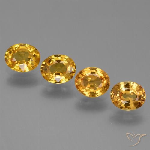 2.80ctw Natural Dark Orange-Gold Sapphire, Oval, VS