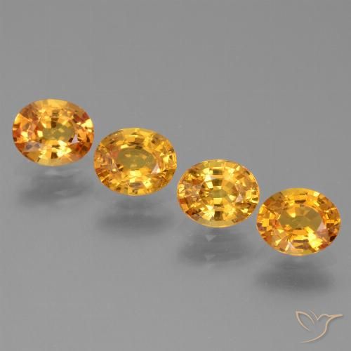 2.82ctw Natural Dark Orange-Gold Sapphire, Oval, VS